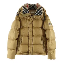 BURBERRY (バーバリー) デタッチャブルスリーブ ノバチェック ジップアップ ダウンジャケット ベージュ 1759-262のサムネイル