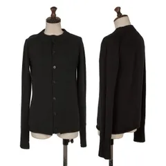 ヨウジヤマモト ノアールYohji Yamamoto NOIR ウールラグランニットカーディガン チャコール2のサムネイル