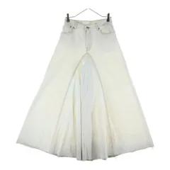 MM6 Maison Margiela (エムエムシックスメゾンマルジェラ) 17SS WIDE DENIM ワイドレッグ ブリーチデニムパンツ S52LA0045 ホワイトのサムネイル