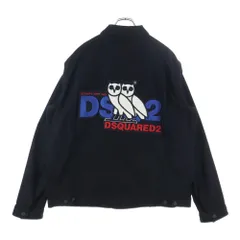 DSQUARED2 (ディースクエアード) ×OVO OCTOBER'S VERY OWN バックロゴパッチ フクロウ デニムジャケット ブラック S74AM1120のサムネイル