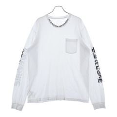 クロムハーツ ネックロゴ ロングスリーブ Tシャツ ホワイト Lサイズ