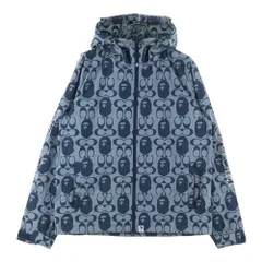 A BATHING APE (アベイシングエイプ) ×COACH WINDBREAKER 001LJH731901C ×コーチ ウィンドブレーカー ナイロンジャケット グレーのサムネイル