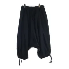 Yohji Yamamoto POUR HOMME (ヨウジヤマモト プールオム) 17AW シワギャバ サルエルパンツ ブラック HK-P64-100のサムネイル