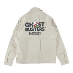 A BATHING APE (アベイシングエイプ) ×Ghostbusters Baby Milo Shirt ゴーストバスターズ 袖ワッペン ジップジャケット ベージュ 001SHF231913のサムネイル