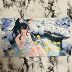ミッドナイトブルー　ホロライブ　プレイマット　大神ミオ 新品正規品】大神ミオ プレイマット＆スリーブ とうち hololive