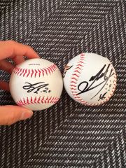 WBC元コーチ高代延博さん元タイガースコーチ濱中さん直筆サインボール 