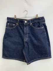 ZARA ザラ デニムパンツ EUR 40 ネイビー ショート・ひざ上丈 無地 スタンダード ストレート リジッド・ワンウォッシュ レギュラー ハイウエスト