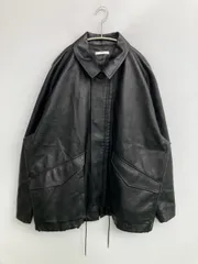 WYM ウィムバイリドム ブルゾン M ブラック 合成皮革/人工皮革 無地 ミドル丈 フードなし ジップアップ