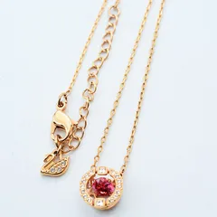 Swarovski スワロフスキー ネックレス Sparkling Dance スパークリングダンス クリスタル レッド 赤 ピンク 125周年 レディース 女性