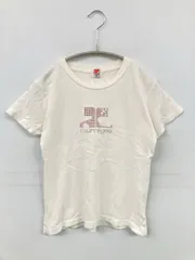 courreges クレージュ Tシャツ/カットソー 2L ホワイト 前面プリント ブランドロゴ ビジュー ショート丈 クルーネック(丸首)