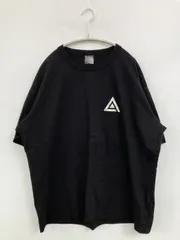 Tシャツ/カットソー XL ブラック 無地 前面プリント バックプリント ワンポイント 半袖 クルーネック(丸首)