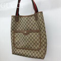 極美品】GUCCI オールドGG シェリーライン トートバッグ ベージュ A4
