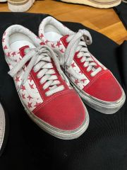 vans bianca chandon oldskool red star - メルカリ