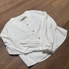 良品 ヤンマ産業 リネン ダボ袖ジャケット ショート丈 きなり YAMMA 麻 良品 ヤンマ産業 リネン ダボ袖ジャケット ショート丈 きなり YAMMA 麻
