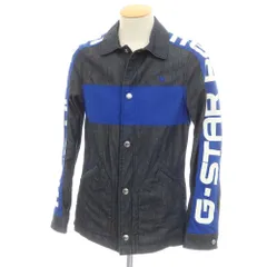 【中古】ジースターロウ G-STAR RAW デニムジャケット ネイビーxブルー【サイズXS】【メンズ】のサムネイル