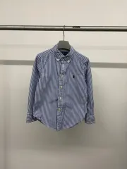 (5Y) ポロラルフローレン キッズ BOYS ジュニア ストライプ ロングスリーブ シャツ