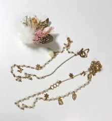 定価52800円 新品 マルニ MARNI フラワー ラインストーン ネックレス 