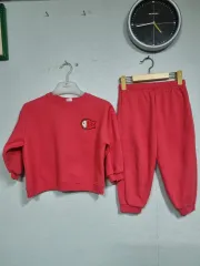 キッズ 찐ピンク色 魚 スウェット トレーニングウェア セット