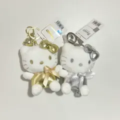 サンリオ HELLO KITTY シルバー GOLD 銀色 金色 ぬいぐるみ キーホルダー