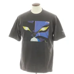 【中古】エヴァンゲリオン:95 EVANGELION:95 ダメージ加工 クルーネック 半袖Ｔシャツ ダークグレー【サイズL】【メンズ】