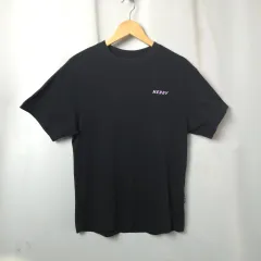 レディースXS-S ノルディ ブラック コットン ラウンドネック Tシャツのサムネイル