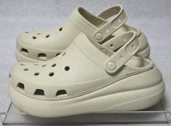 新品】crocs メガクラッシュクロック 厚底 バッグストラップ 白 28