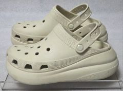 新品】crocs メガクラッシュクロック 厚底 バッグストラップ 白 28