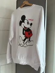 80s ディズニー ミッキーマウス スウェットシャツ 白