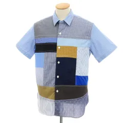 JUNYA WATANABE MAN パッチワーク半袖シャツ XS 中古】ジュンヤワタナベ マン JUNYA WATANABE MAN 2025年春夏 パッチ