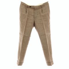 BERWICH☆新品4万円ベルウィッチ リヨセル×リネン生地パンツ46ベージュ