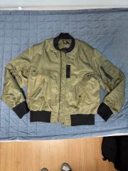 vintage miritary MA-1 jacket bk クリーニング - メルカリ