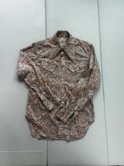 4165【希少ブラック・Lサイズ・美品】キャピタル バンドカラー 長袖 