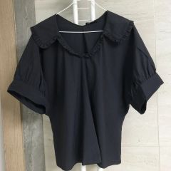 BEATRICE】新品タグ付き⭐︎2wayタックスリーブブラウス/38/ブラック 