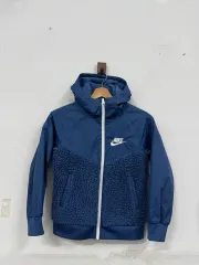 (140)ナイキ キッズ フリース フードジップアップ