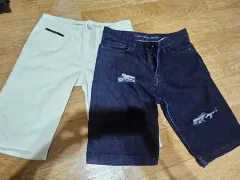 カルバン・クライン ハーフパンツ 29 白/デニム 2着 セット