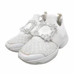 ロジェヴィヴィエ ROGER VIVIER スニーカー シューズ スリッポン ビジュー 白 ホワイト 35 1/2 約23㎝ ■IBO93のサムネイル