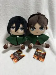 まとめ売り) 進撃の巨人 おすわり ぬいぐるみ ミカサ エレン