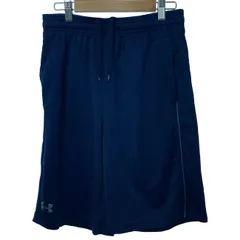 【中古】　UNDER ARMOUR　ハーフパンツ　短パン　ウエストゴム　ドローストリング　無地　ワンポイント　プリント　スポーツウエア　古着　/7037