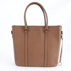 極美品 バーバリー レザー トート バッグ ショルダー ビジネス 通勤 本革 ブラウン 茶色 A4 メンズ レディース MBM DX34-5【中古】のサムネイル
