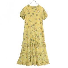 美品◇ エポカ シトラスプリント ワンピース イエロー 38 - メルカリ