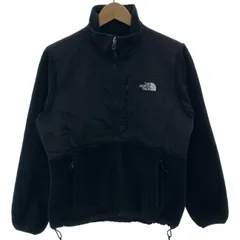 【中古】　THE NORTH FACE　フリース　ジャケット　ハイネック　フルジップ　切替　無地　ワンポイント　刺しゅう　アウトドア　古着　/4390
