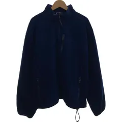 【中古】　L.L.Bean　フリース　ジャケット　ハイネック　フルジップ　無地　ワンポイント　刺しゅう　USA製　アウトドア　古着　/7106