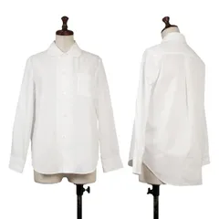トリココムデギャルソンtricot COMME des GARCONS コットンラウンドカラーシャツ 白S