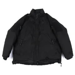 コムデギャルソン オムCOMME des GARCONS HOMME 切替ウールストライプダウンジャケット 黒Sのサムネイル