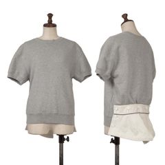 値下げ！sacai sponge sweat 半袖スウェット - メルカリ