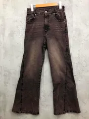 美品 Heather ヘザー ハイウエストワイドフレア デニムパンツ sizeM/ピンク系 ■■ レディース