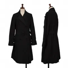 ポールスミス ブラックPaul Smith BLACK ドビーハートポリトレンチコート 黒38のサムネイル