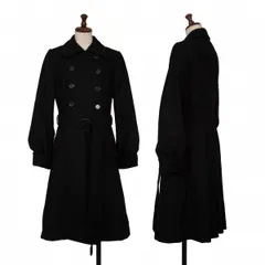 ポールスミス ブラックPaul Smith BLACK 裏マルチストライプバックプリーツコート 黒38のサムネイル