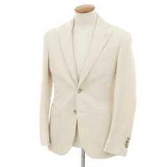 【中古】エルビーエム1911 L.B.M.1911 コットン ジャージー テーラードジャケット アイボリー【サイズ48】【メンズ】