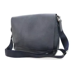【中古】ルイ ヴィトン LOUIS VUITTON タイガ ロマンPM ショルダーバッグ ダークネイビー【W31.5xH25.5xD9】【メンズ】